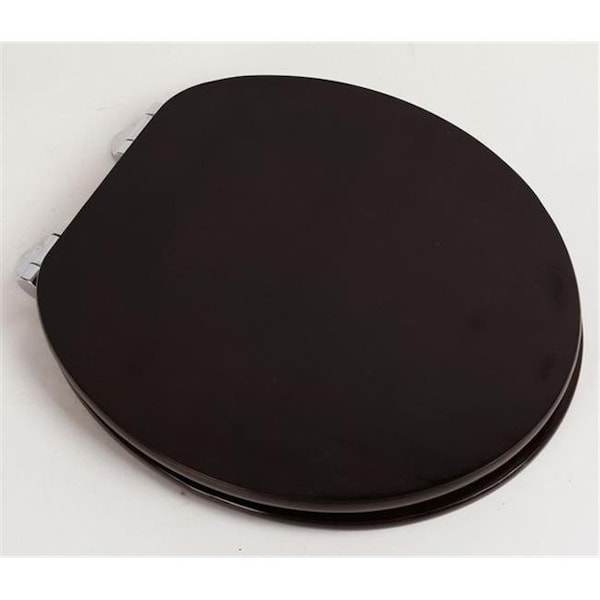 Plumbing Technologies Plumbing Technologies 5F1R3-16CH Contemporary Design Full Cover Solid Oak Wood Round Front Toilet Seat; Classic Mahogany 5F1R3-16CH - main